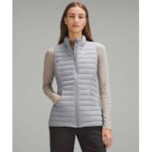 Lululemon Pack‎ It Down Vest Goose Down Lightweight Puffer Rhino Gray Size 6 NWT